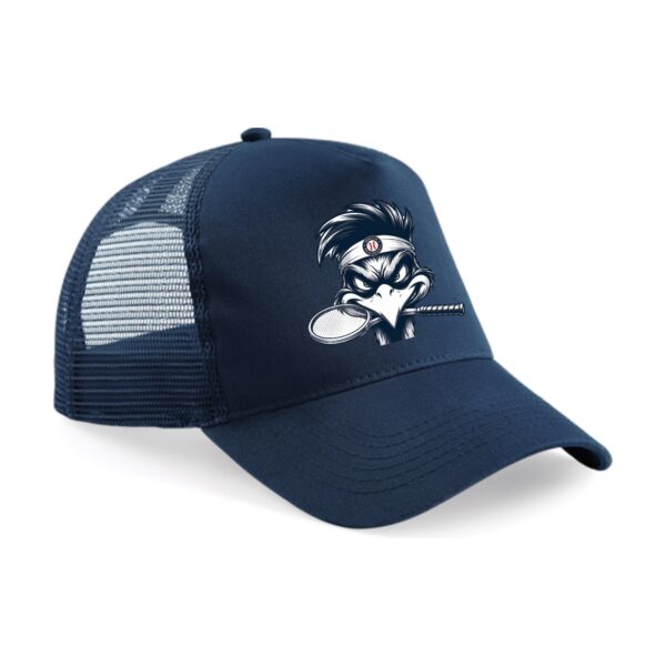 Navyfarbene Trucker Cap mit ENKI-Motiv